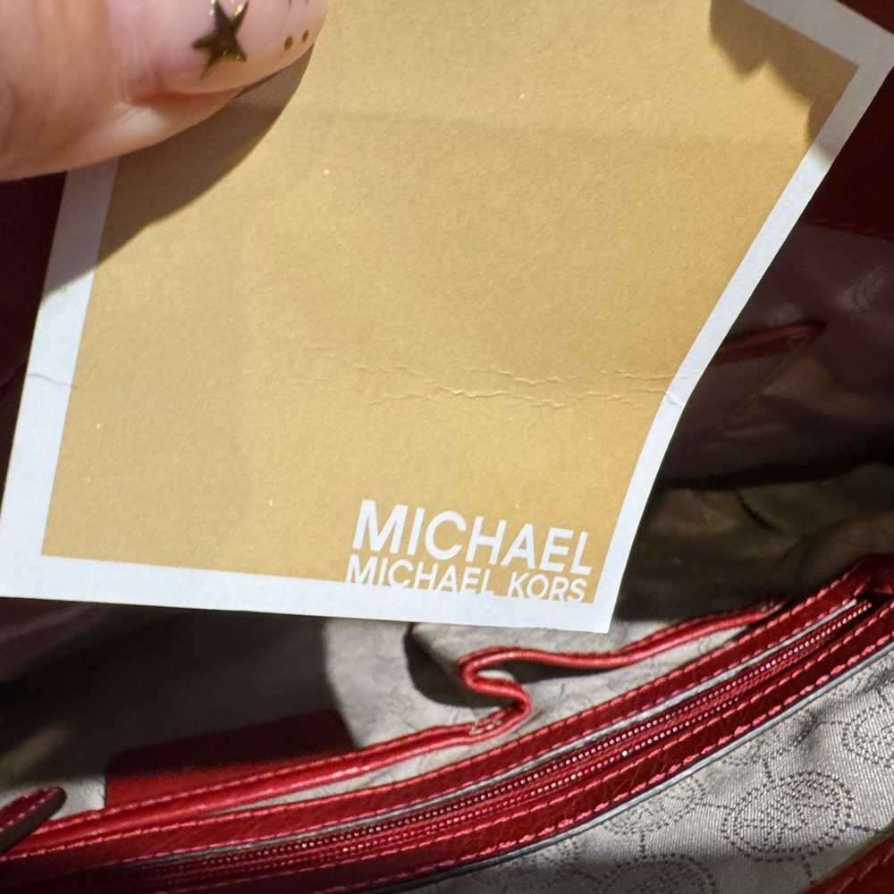 Michael Kors Hippie Grommet Hamilton Red - Picture 6 of 8